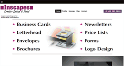 Desktop Screenshot of inscapescreative.com